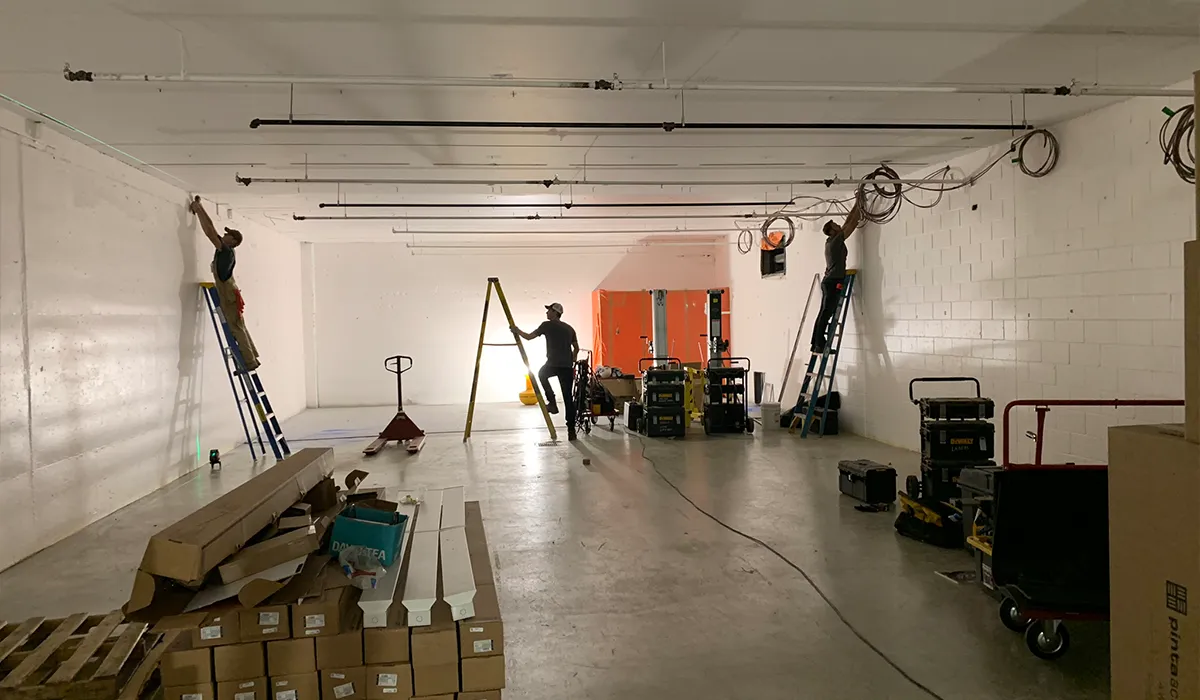 Shooting range sidewall prepping by PTA Maintenance